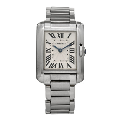Cartier Stainless Steel 23mm Tank Anglaise Quartz Watch 1 of 4