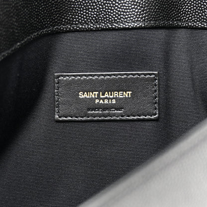 Saint Laurent Grain De Poudre Uptown Pouch Black 6 of 7