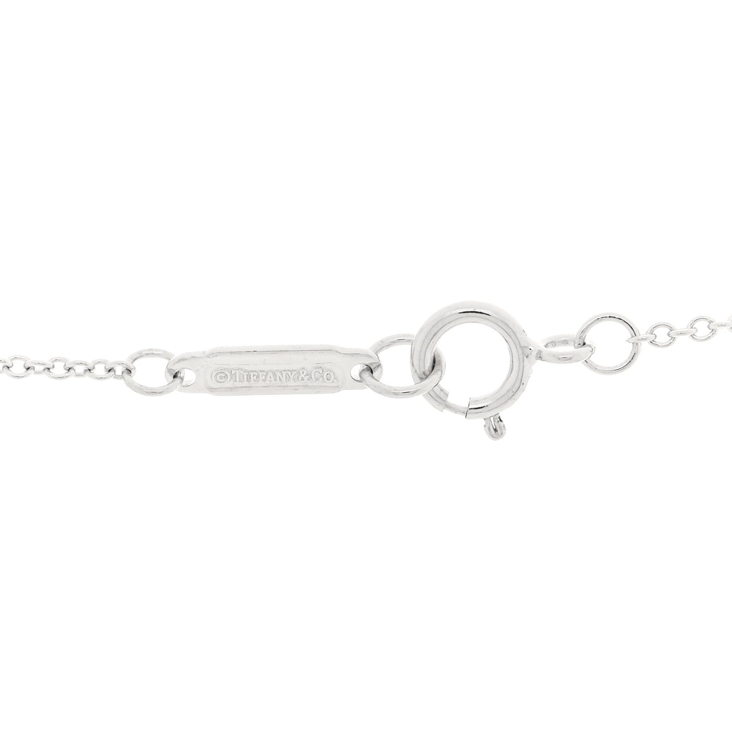 Tiffany 18K White Gold Diamond Metro Cross Pendant Necklace 4 of 4