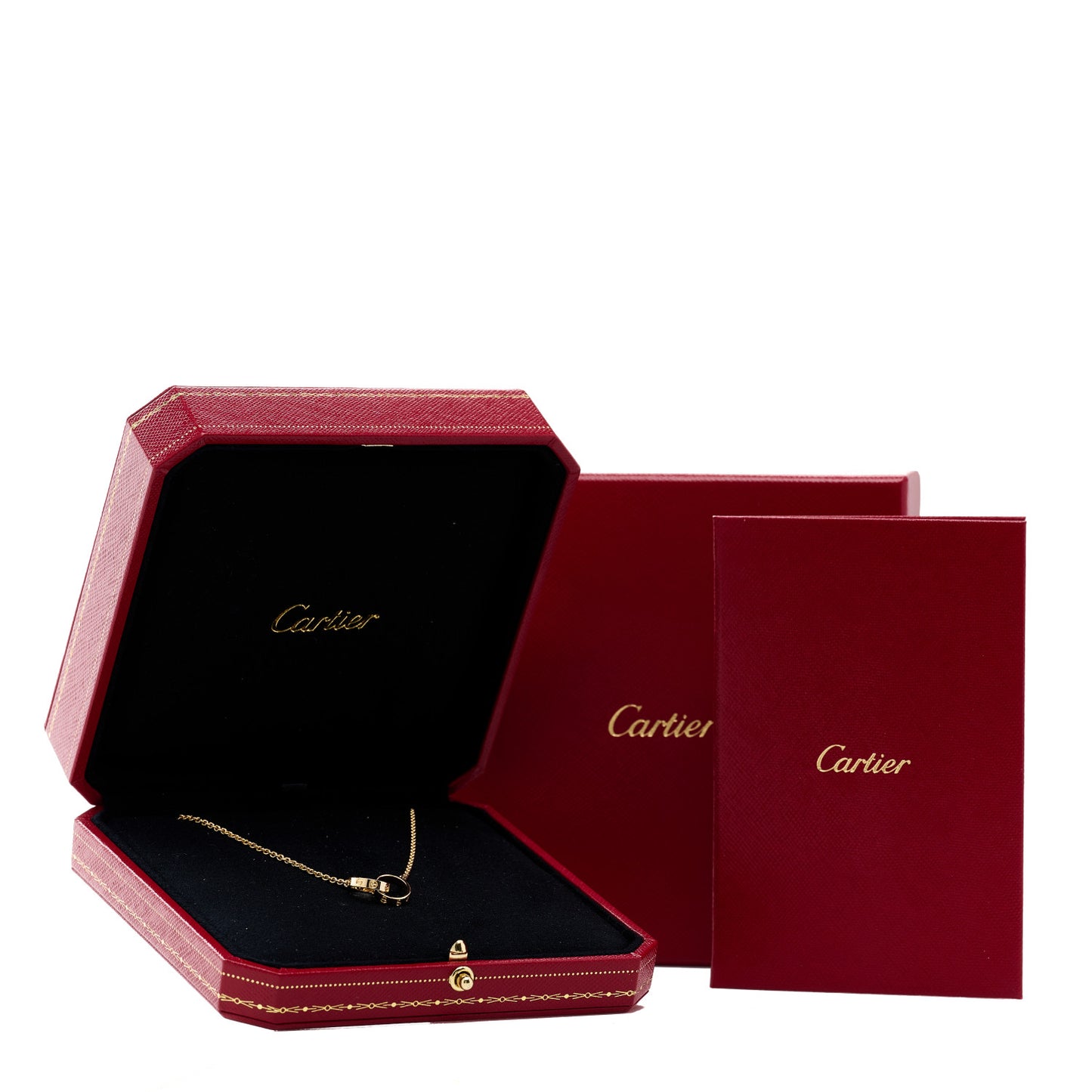 18K Yellow Gold Interlocking LOVE Necklace