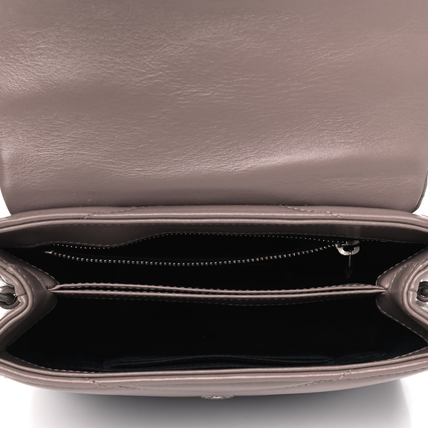 Calfskin Y Quilted Monogram Toy Loulou Crossbody Bag Mink