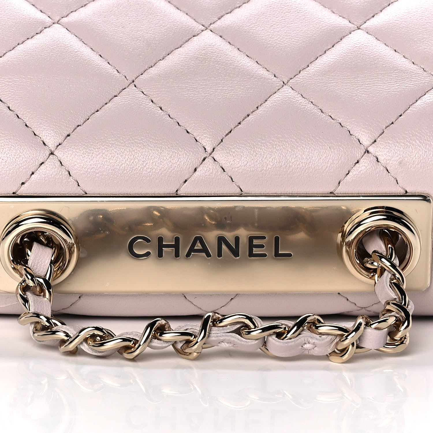 Chanel Lambskin Quilted Mini Trendy CC Clutch With Chain Light Purple 8 of 11