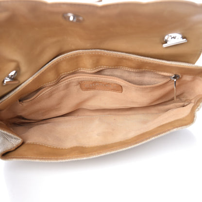 Chanel Canvas Camellia N°5 Flap Beige Brown 5 of 21
