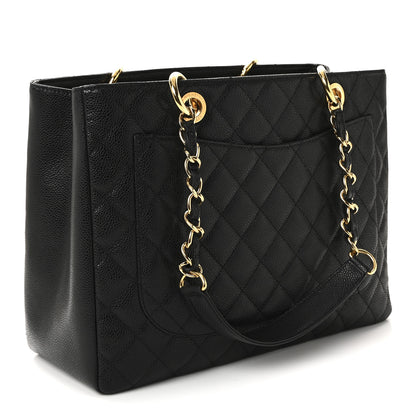 Chanel Caviar Quilted Grand Shopping Tote GST Black 2 of 10