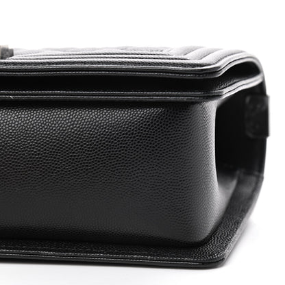 Chanel Caviar Quilted Medium Boy Flap Black 7 of 9