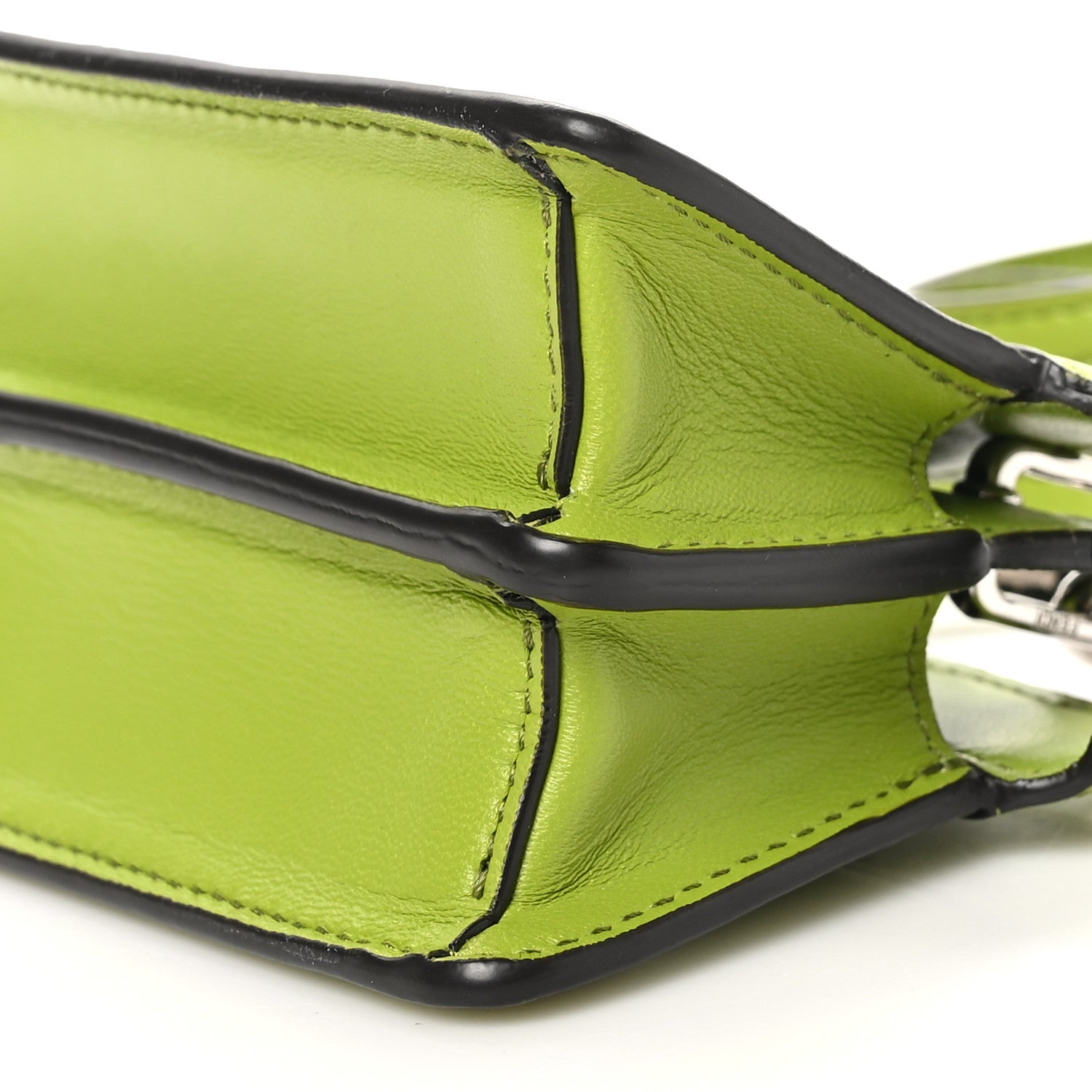 Fendi Shiny Nappa Nano Peekaboo Maxi Handle Satchel Wasabi 10 of 10