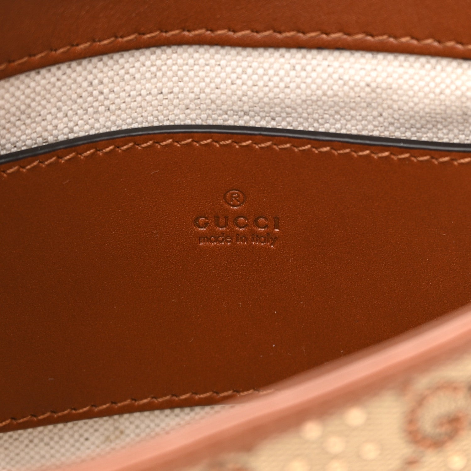 Gucci New Canvas Charisma Calfskin Crystal GG Monogram Mini Jackie 1961 Hobo Camel Ebony 6 of 12