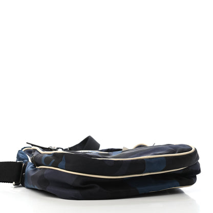 Valentino Garavani Nylon Camouflage Rockstud Crossbody Bag Blue 3 of 4