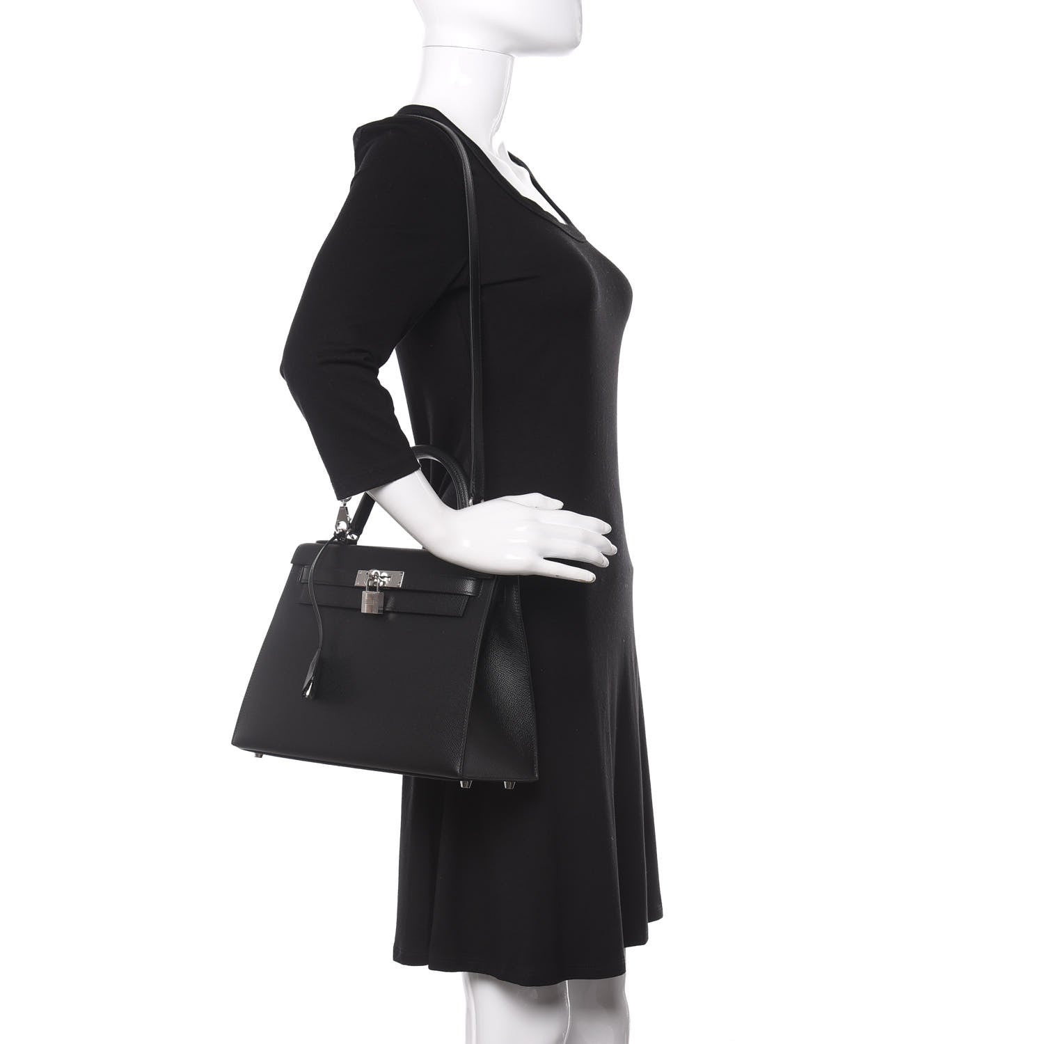 Hermes Epsom Kelly Sellier 28 Black 2 of 10