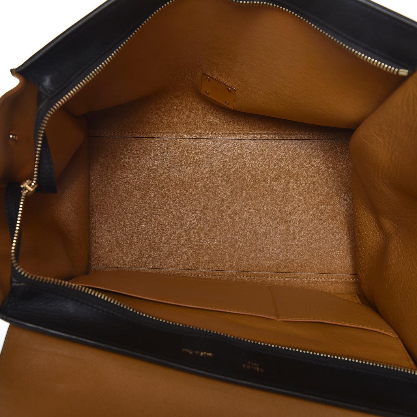 Smooth Calfskin Suede Medium Tri-Color Trapeze Mustard