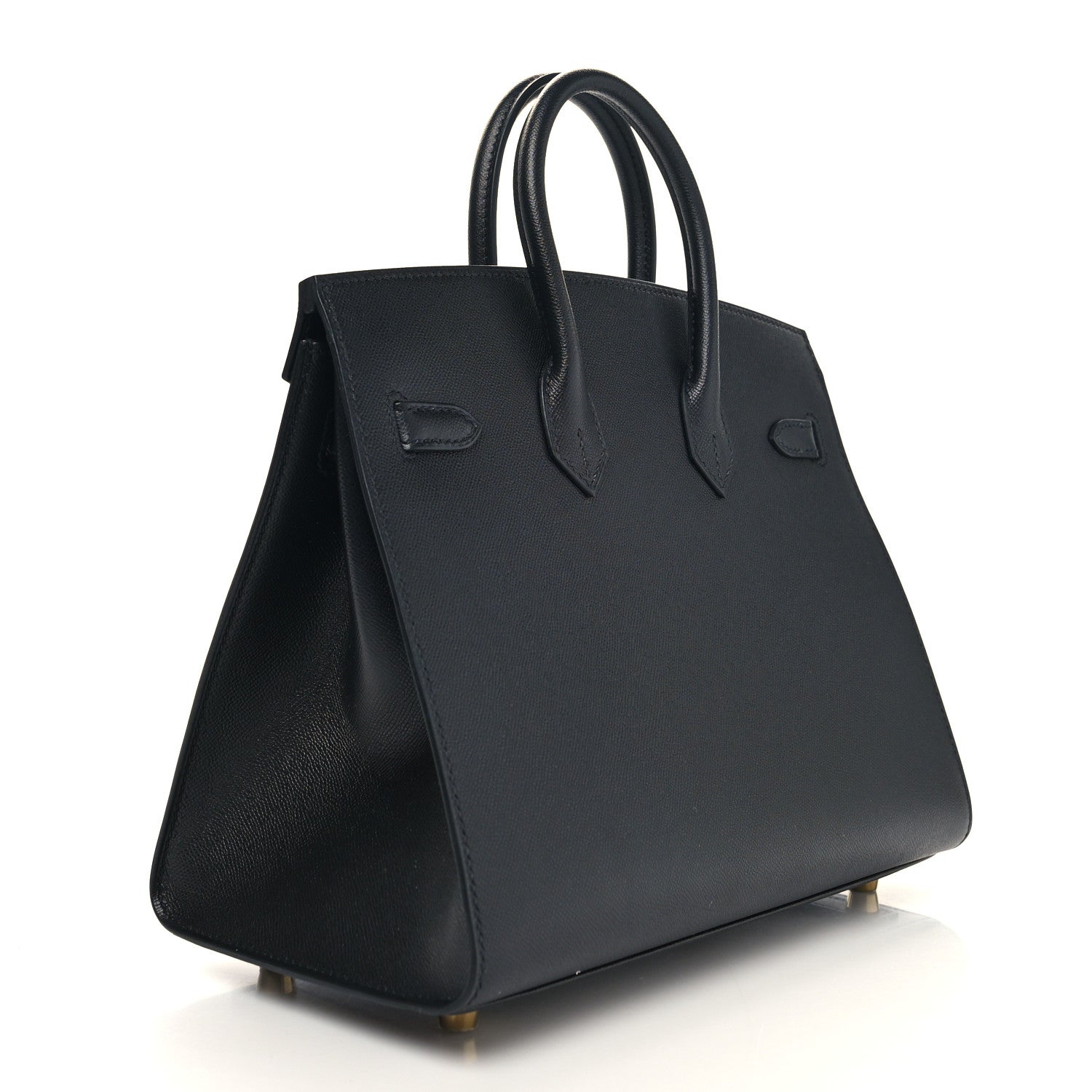 Hermes Madame Calfskin Birkin Sellier 25 Black 3 of 13