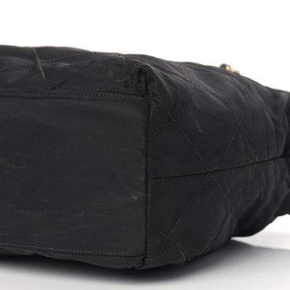 Prada Tessuto Nylon Chain Shoulder Bag Black 8 of 10