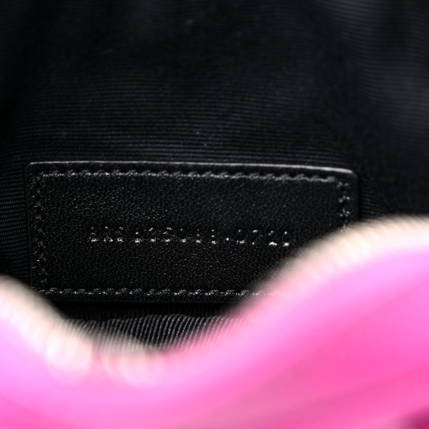 Grain De Poudre Matelasse Monogram Baby Lou Camera Bag Electric Fuxia