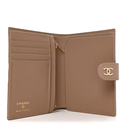 Chanel Caviar Quilted Passport Holder Dark Beige 5 of 8