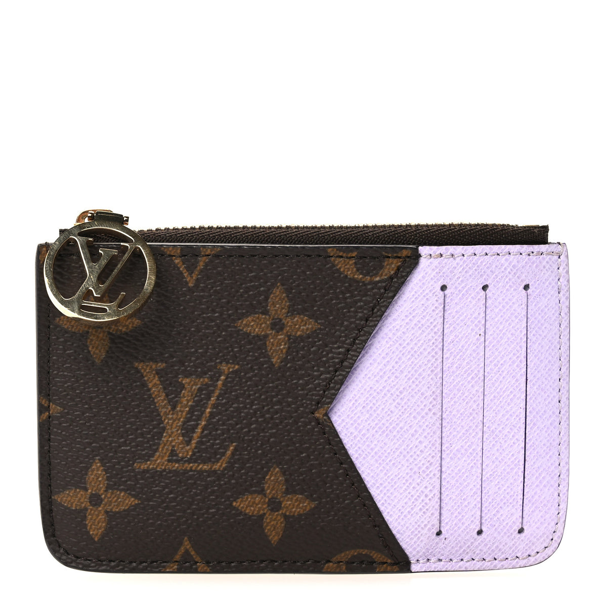 Louis Vuitton Monogram Zipped Romy Card Holder Bubble Tea 1 of 7