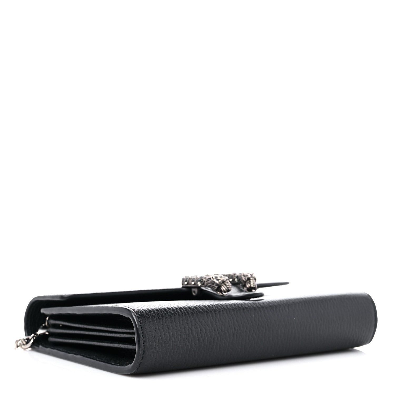 Gucci Calfskin Mini Dionysus Chain Wallet Black 4 of 14