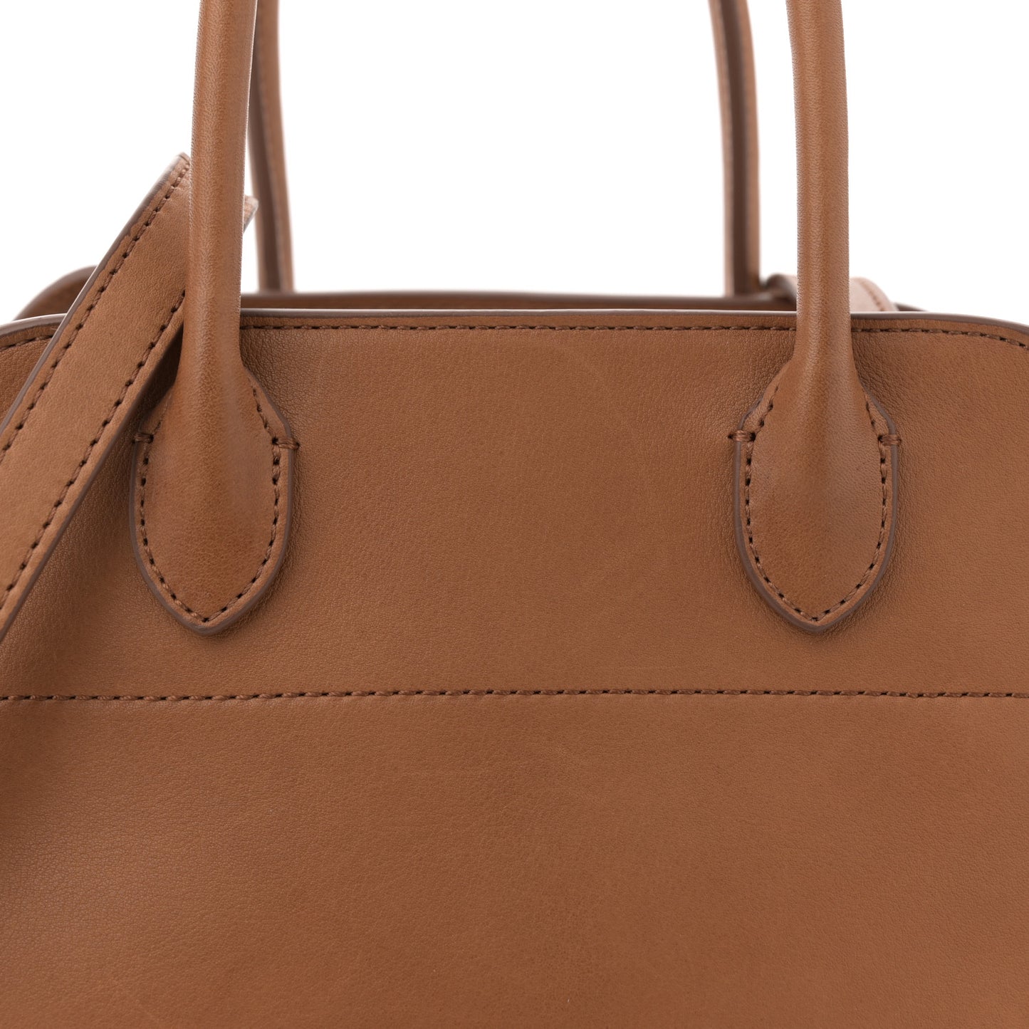 Polished Saddle Calfskin Soft Margaux 10 Bag Cuir