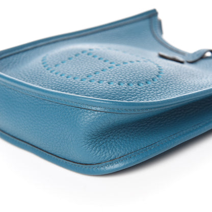Hermes Taurillon Clemence Amazone Evelyne TPM Bleu Izmir Malachite 10 of 12