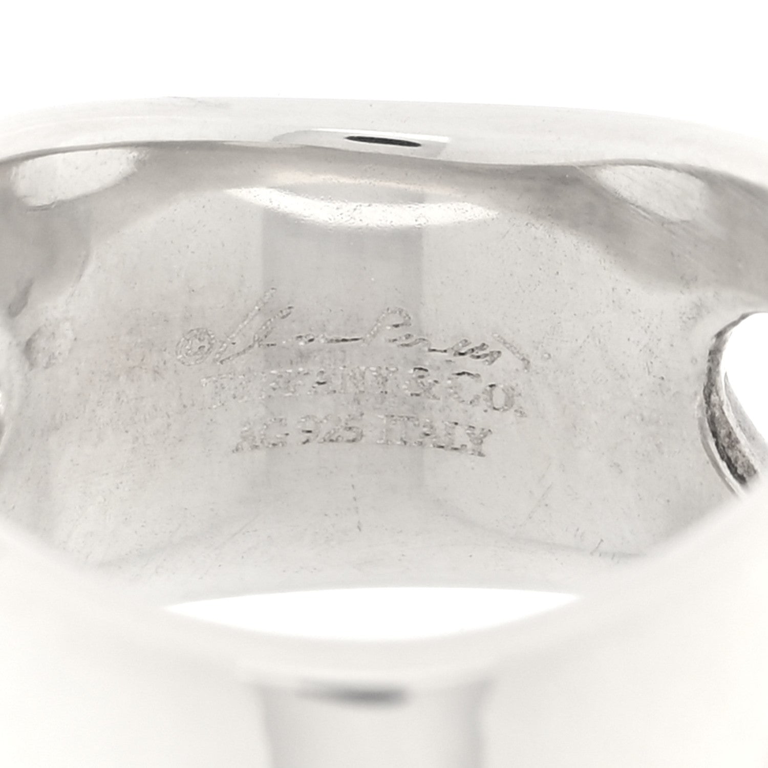 Tiffany Sterling Silver Elsa Peretti Open Side Ring 49 4.75 4 of 4