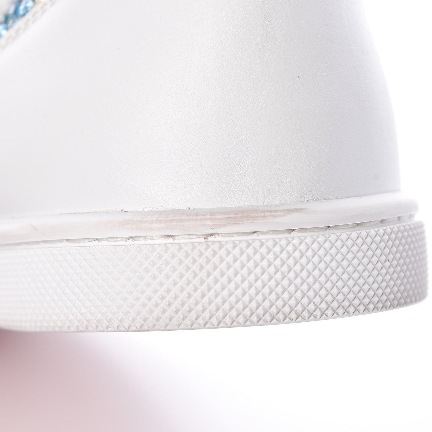 Veau Velours Calfskin Crystal Womens Rainbowbip Flat Sneakers 36 Version Multi