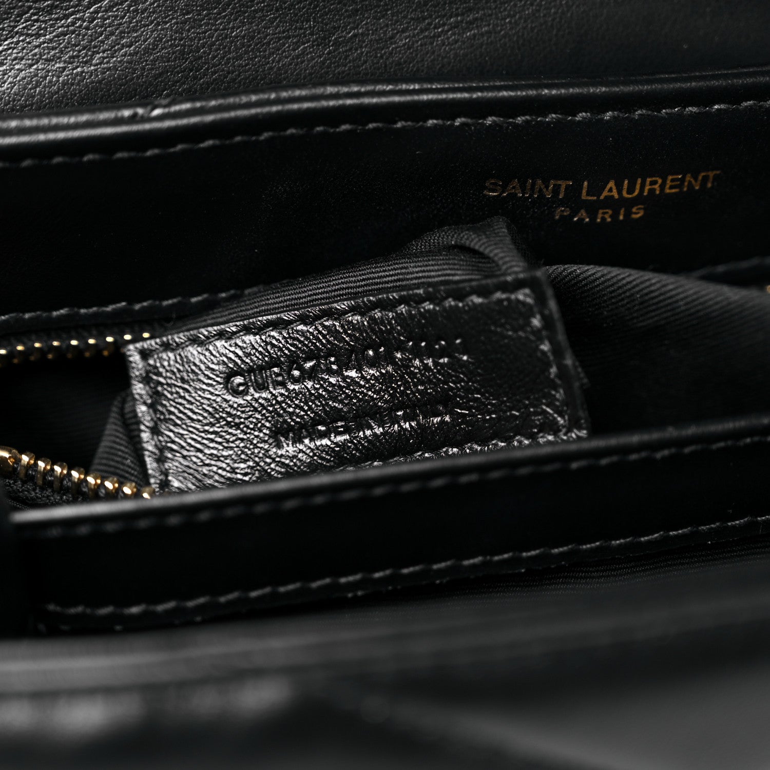 Saint Laurent Calfskin Y Quilted Monogram Toy Loulou Crossbody Bag Black 8 of 11