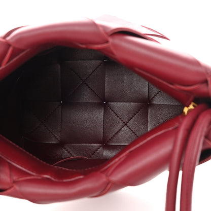 Bottega Veneta Nappa Maxi Intrecciato Clasp Bucket Bag Bordeaux 5 of 11