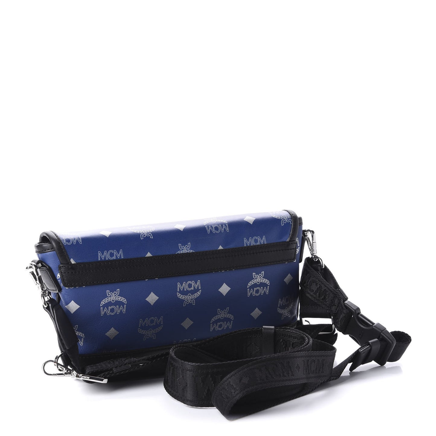 Visetos Reflective Nylon Resnick Crossbody Bag Estate Blue
