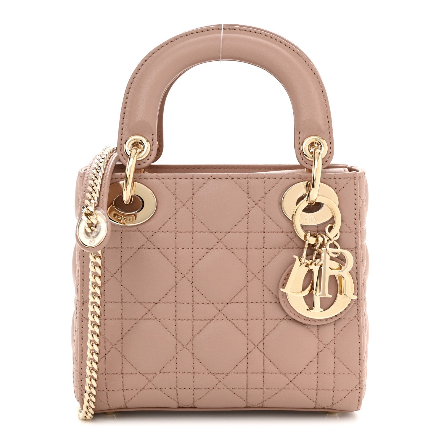 Christian Dior Lambskin Cannage Mini Lady Dior Fard 1 of 10