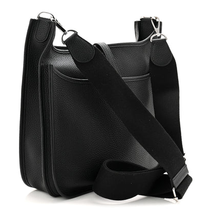Hermes Taurillon Clemence Evelyne III PM Black 3 of 10