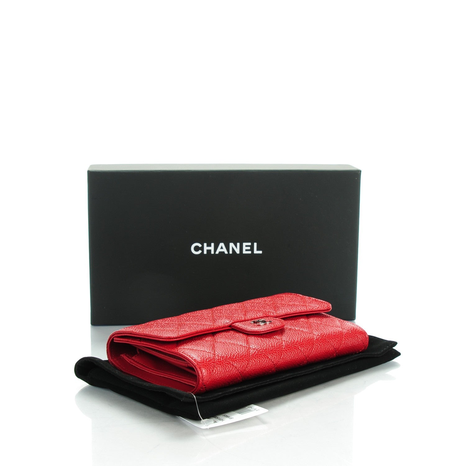 Chanel Caviar Quilted Large Flap Wallet Red 4 of 8