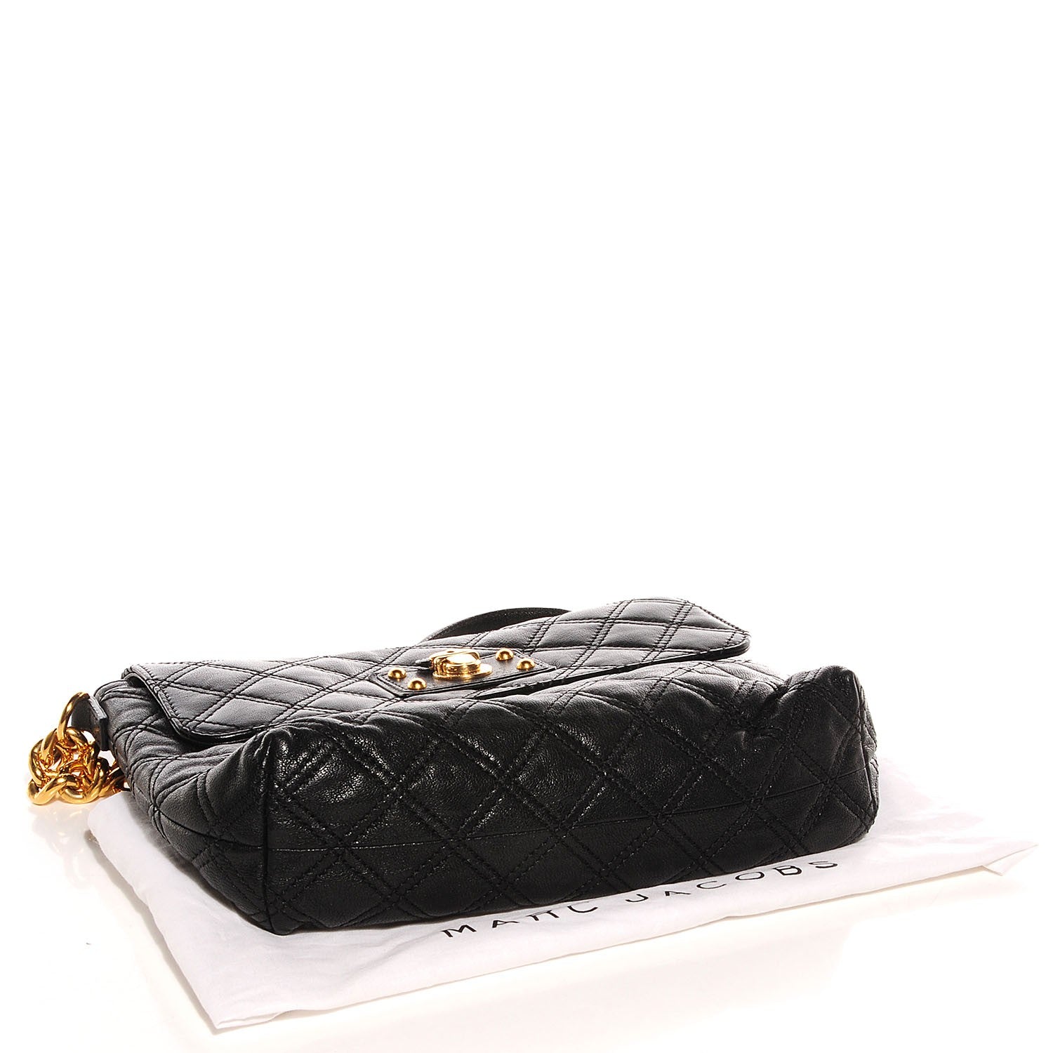 Marc Jacobs Quilted Lambskin The Large Single Flap Black 4 of 9