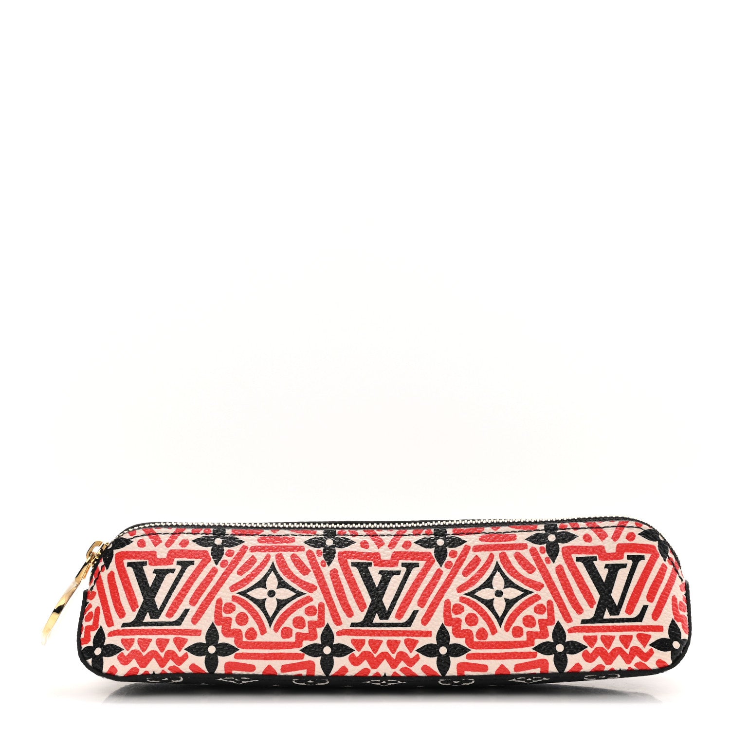 Louis Vuitton Monogram Giant Crafty Elizabeth Pencil Pouch Creme Rouge Black 1 of 6