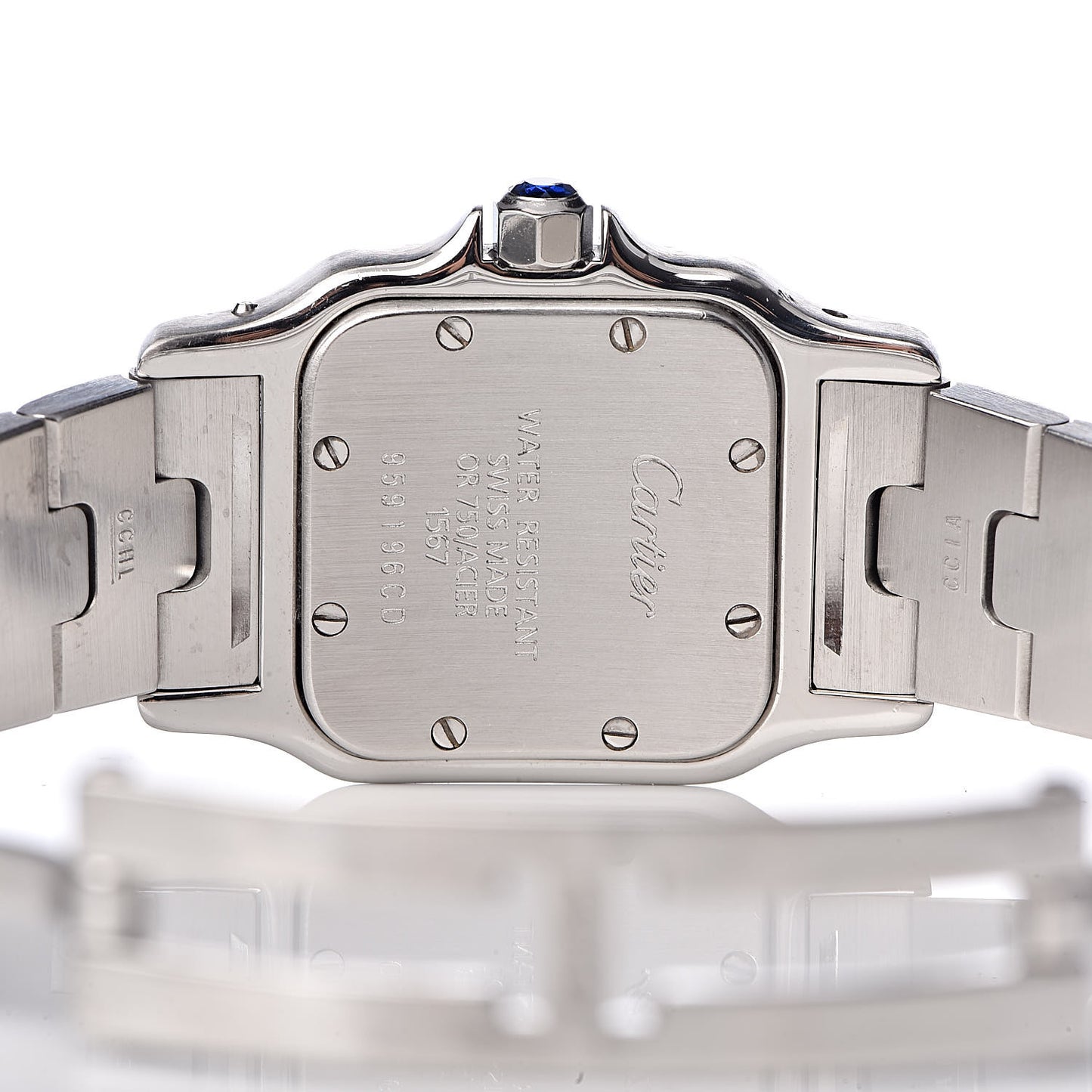 Stainless Steel 18K Yellow Gold 24mm Santos De Cartier Galbee Quartz Watch