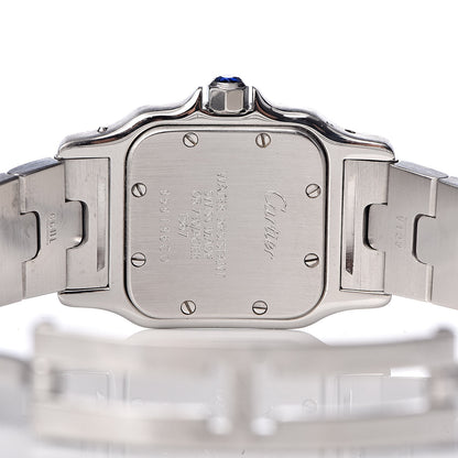 Cartier Stainless Steel 18K Yellow Gold 24mm Santos De Cartier Galbee Quartz Watch 6 of 7