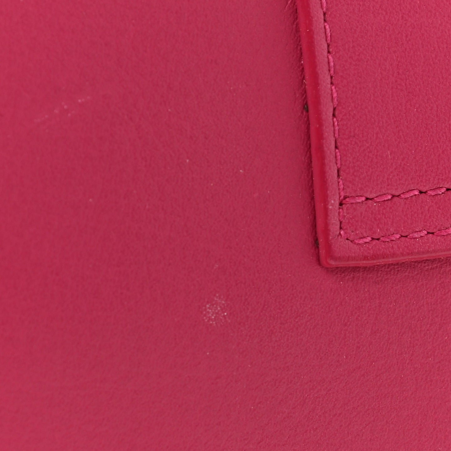 Calfskin Classic Y Ligne Wallet Fuchsia