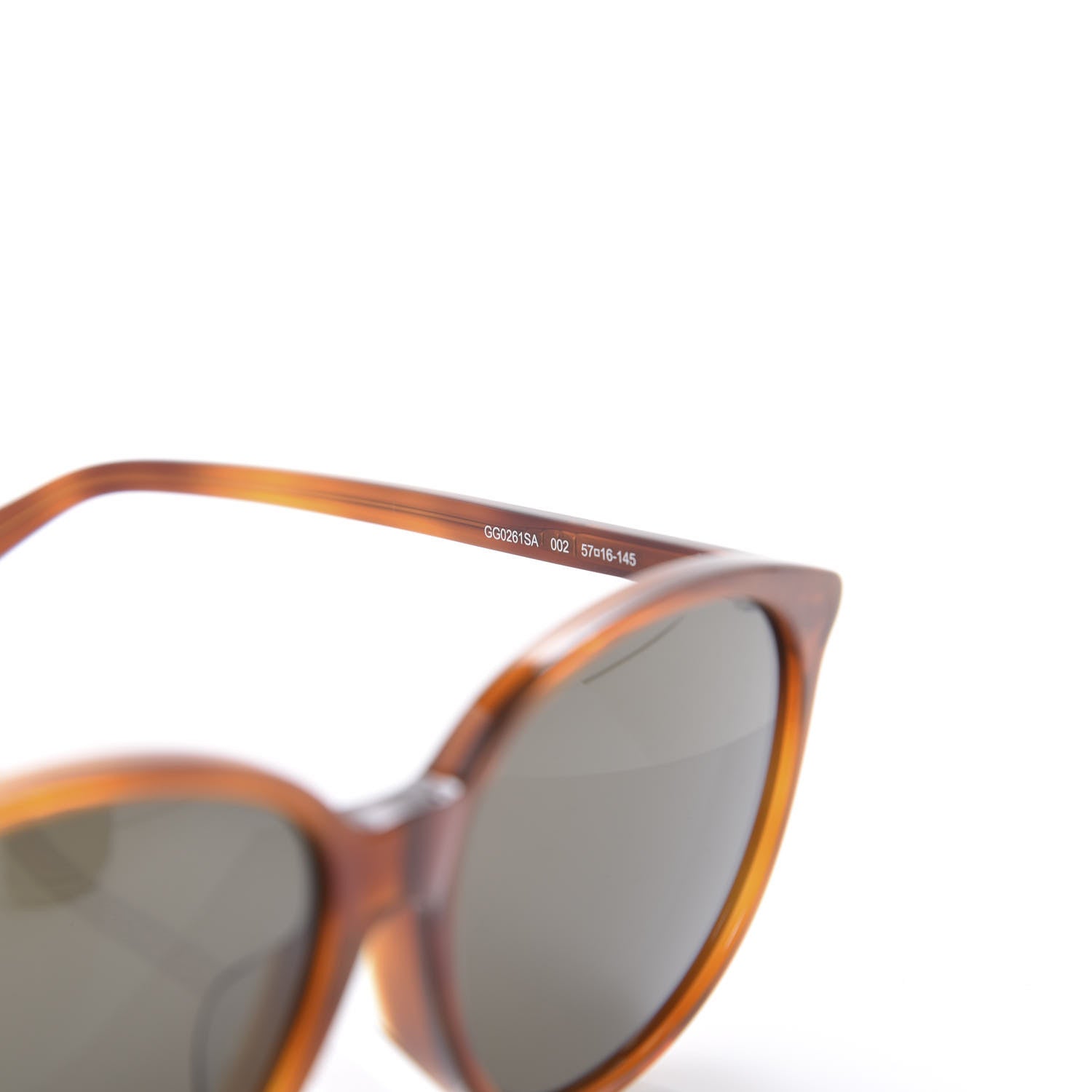 Gucci Acetate Frame Sunglasses GG0261/SA Havana 5 of 8