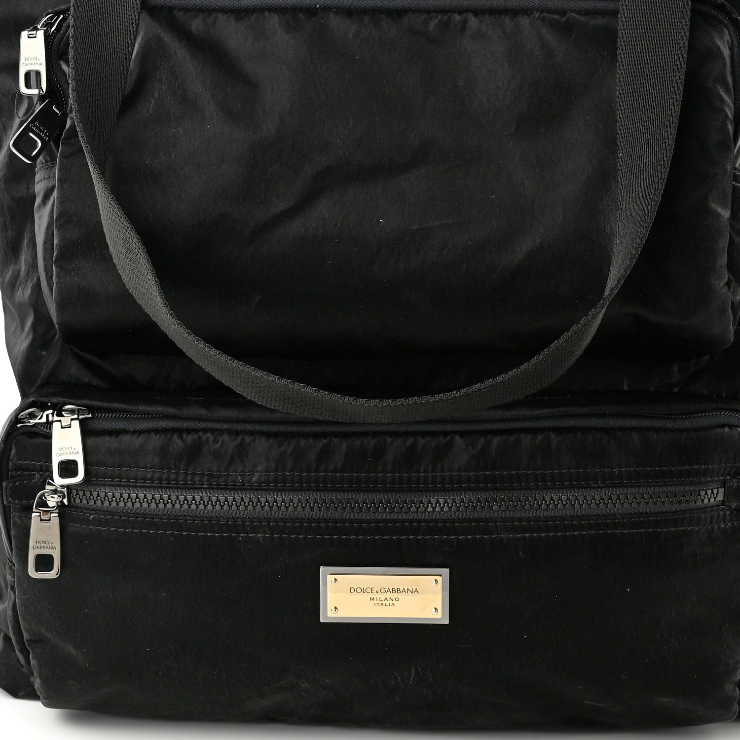 Dolce & Gabbana Nylon Sicilia DNA Messenger Tote Bag Black 7 of 9
