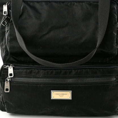 Dolce & Gabbana Nylon Sicilia DNA Messenger Tote Bag Black 7 of 9