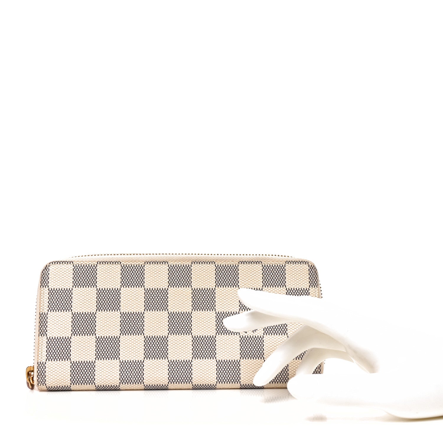 Louis Vuitton Damier Azur Clemence Wallet Rose Ballerine 2 of 7