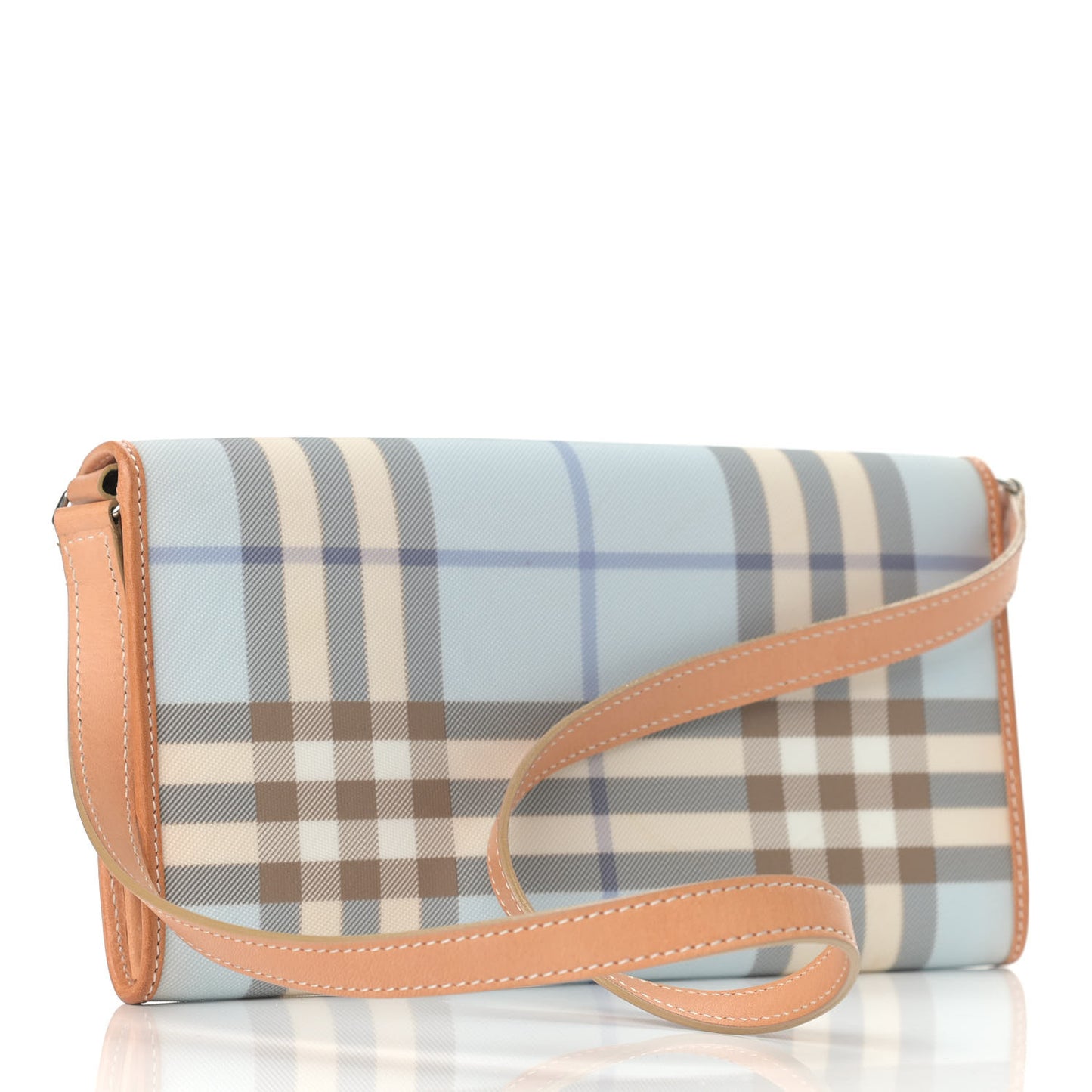 House Check Shoulder Bag Blue