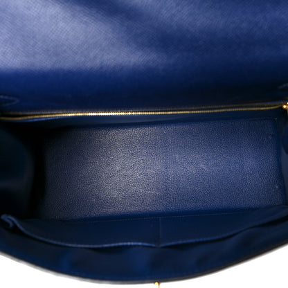 Hermes Epsom Kelly Sellier 32 Bleu Saphir 5 of 10
