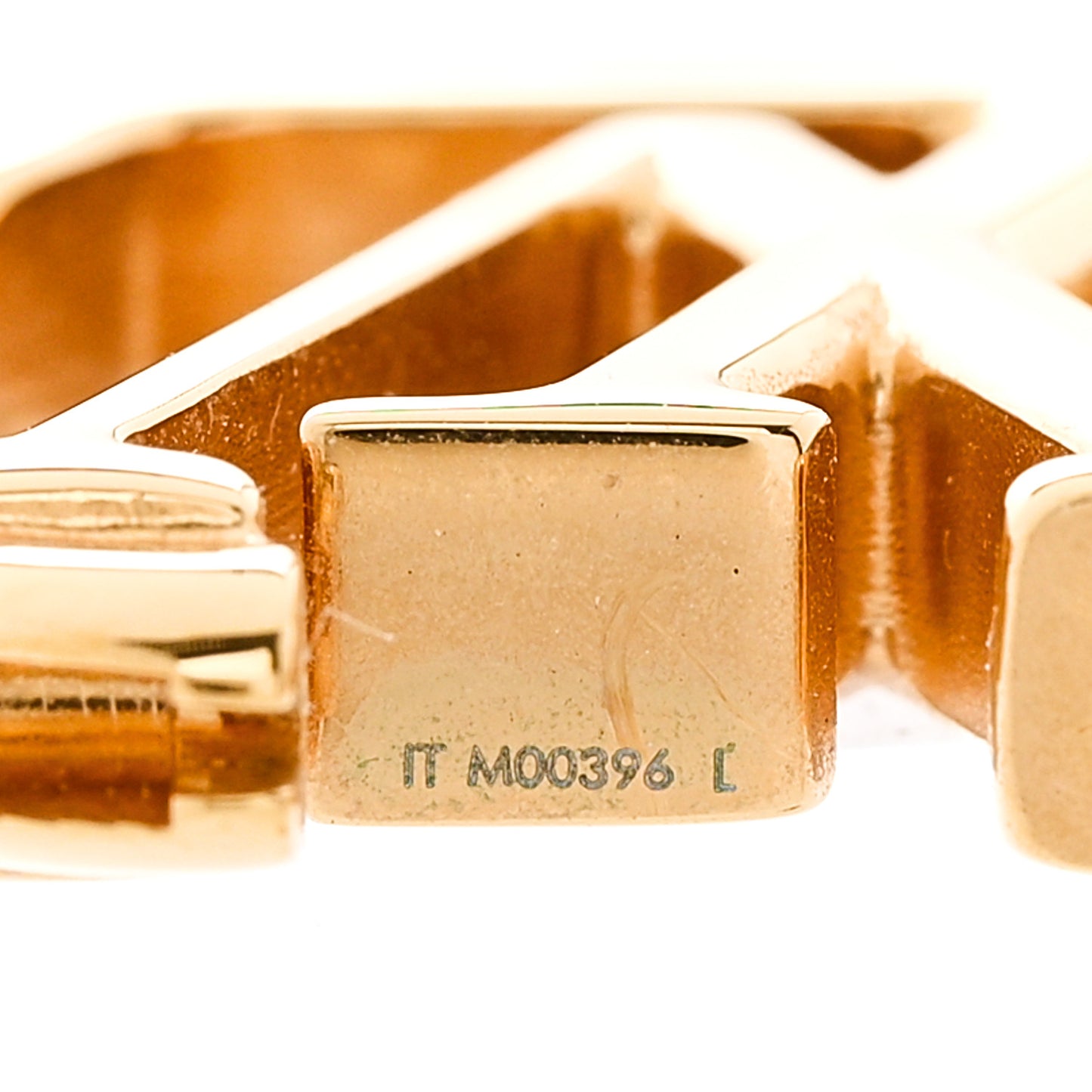 Metal Small Louise Hoop Earrings Gold