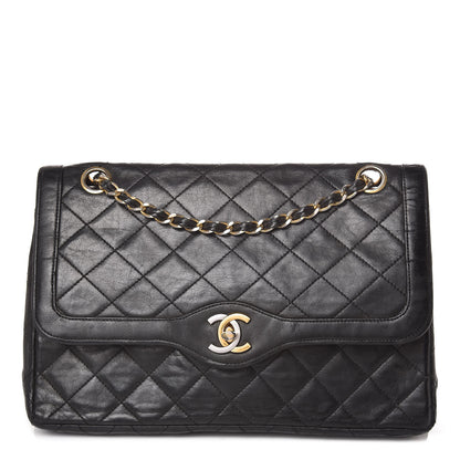 Chanel Lambskin Quilted Medium Double Flap Black 1 of 24