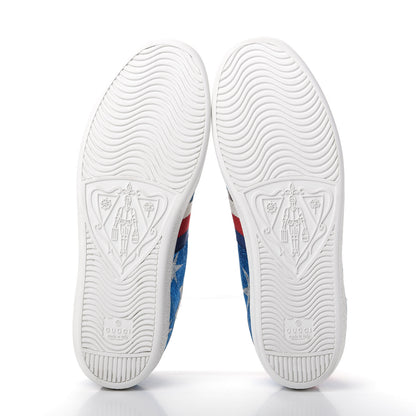 Gucci Lurex Starry Sky Sylvie Web New Ace Sneakers 40.5 Bluette Silver 6 of 11