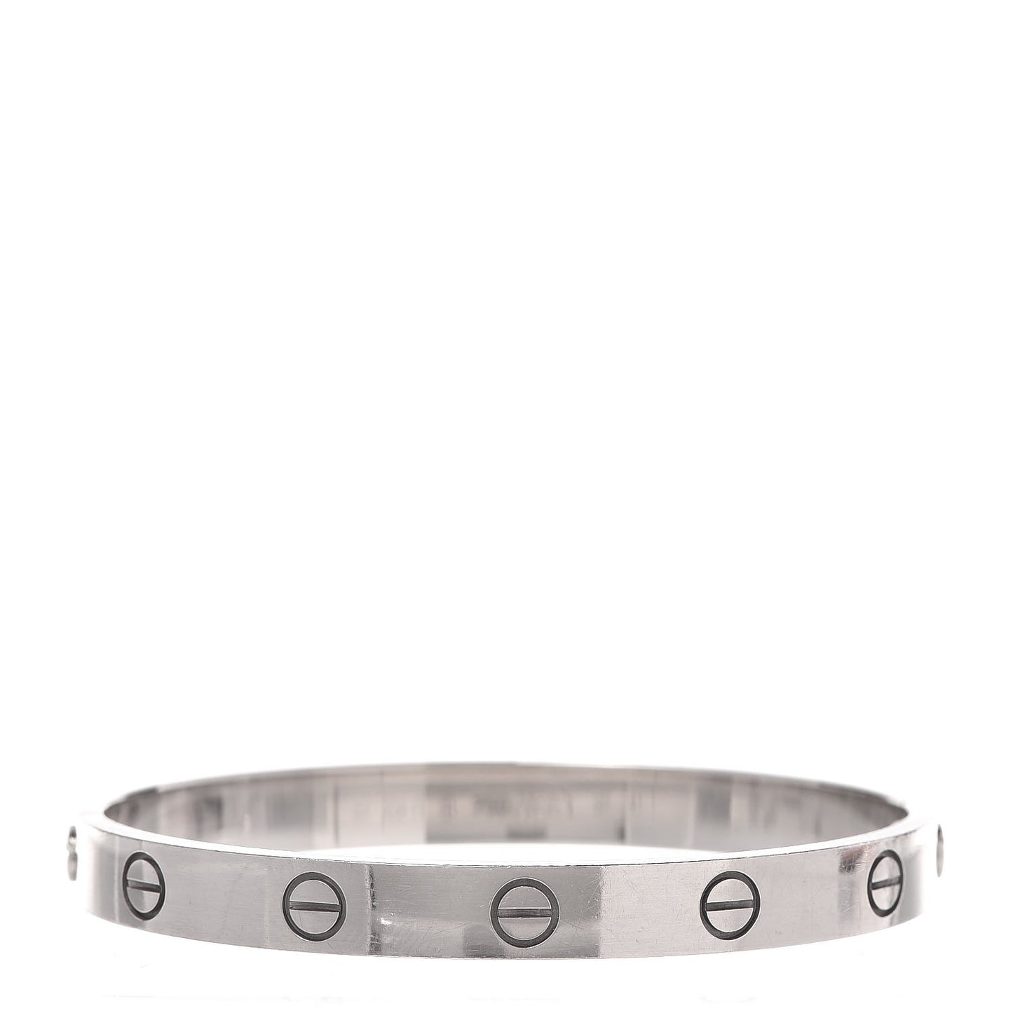 18K White Gold LOVE Bracelet 16