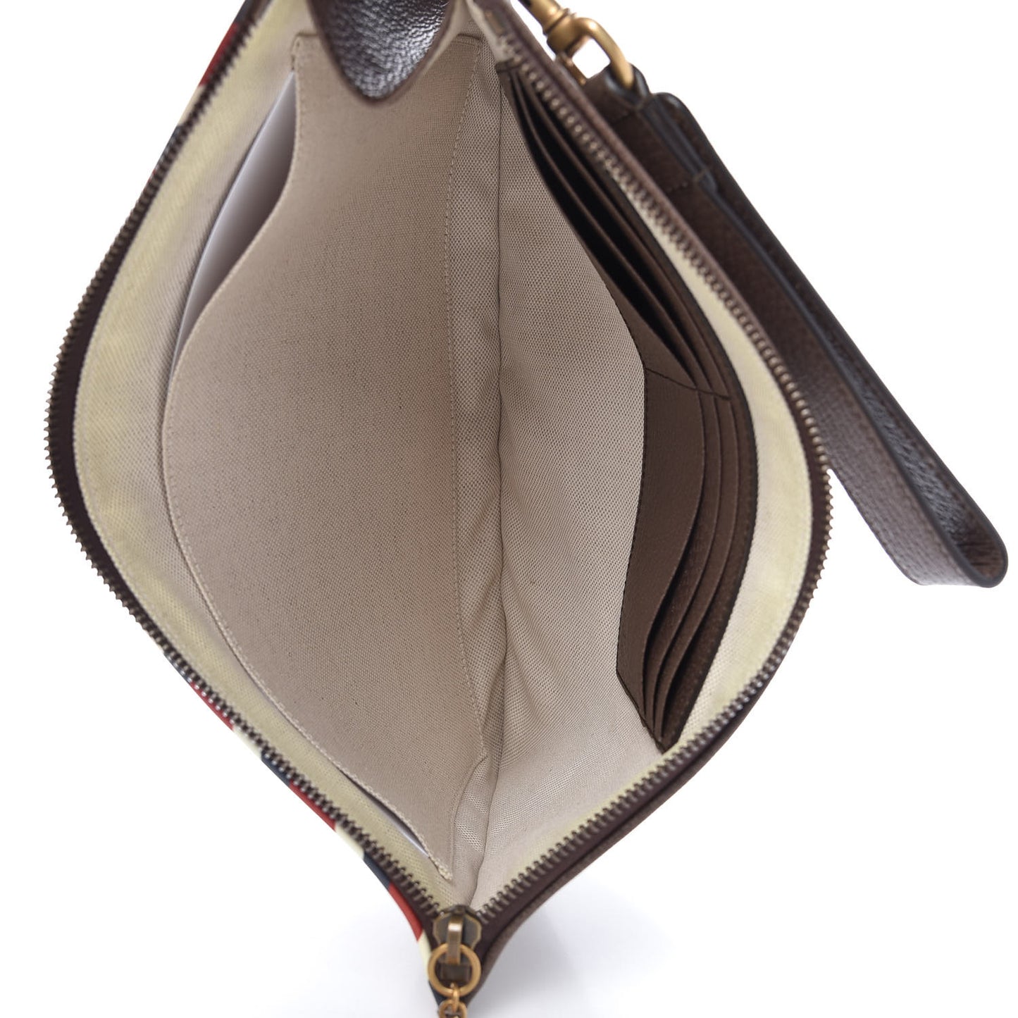 GG Supreme Monogram Courrier Documents Holder Beige New Acero