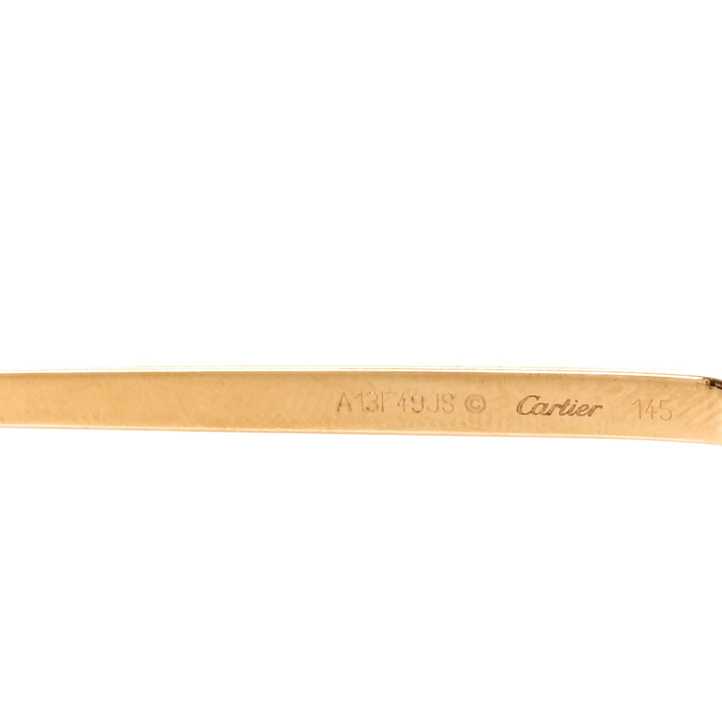 Metal Panthere De Cartier Sunglasses A13F49JS Gold Red