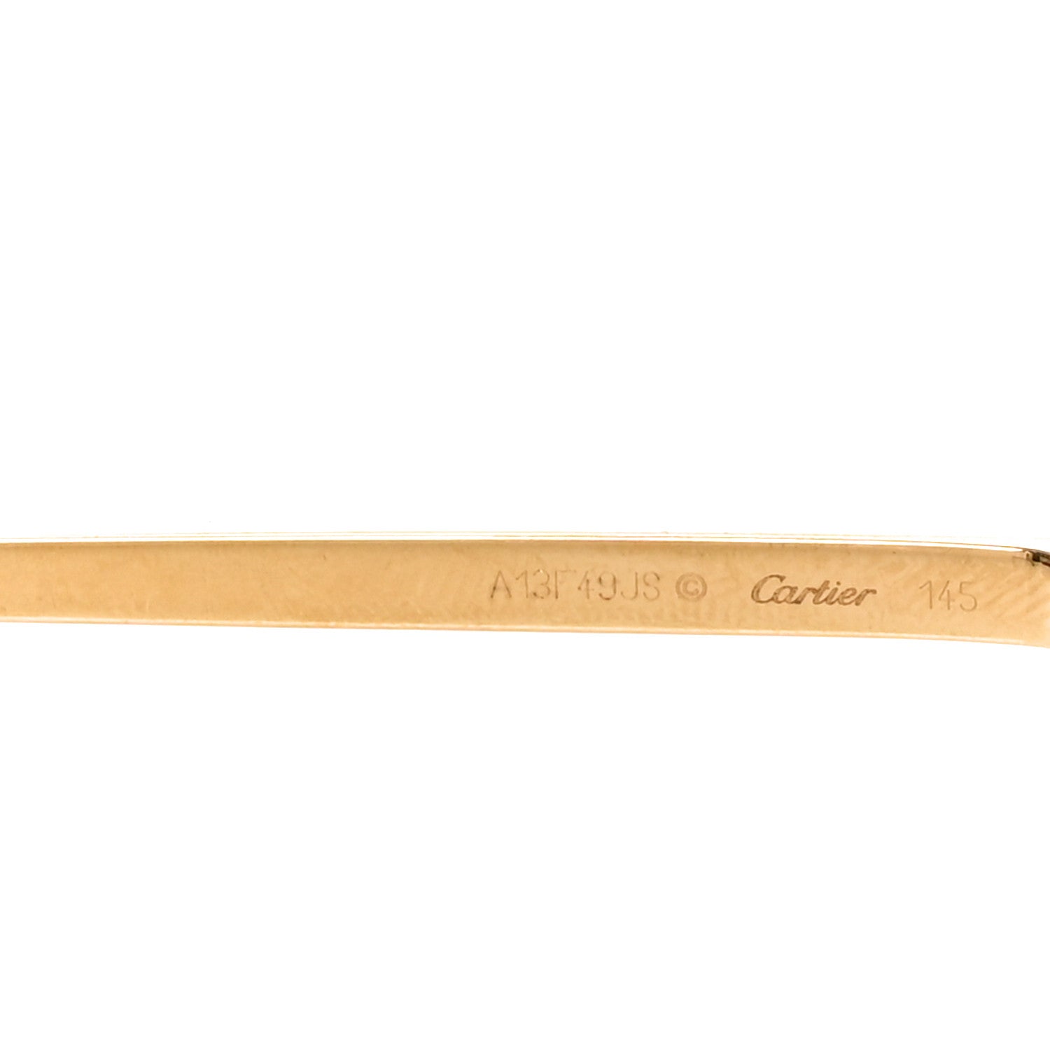 Cartier Metal Panthere De Cartier Sunglasses A13F49JS Gold Red 6 of 7