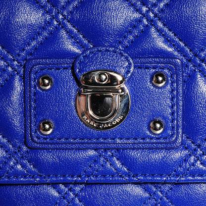 Marc Jacobs Lambskin Quilted The Large Single Flap Bright Blue 9 of 9