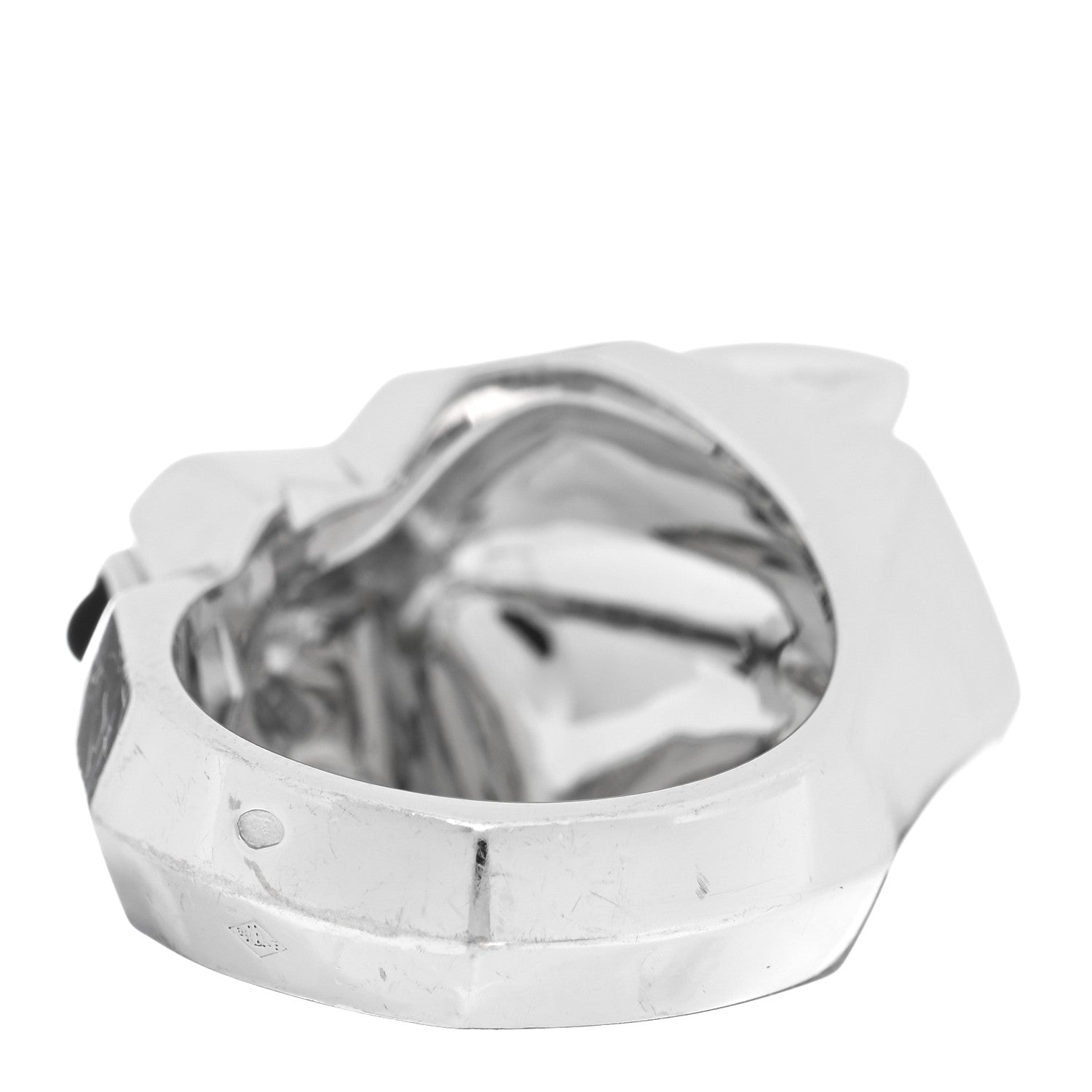 Cartier 18K White Gold Tsavorite Onyx Panthère De Cartier Ring 56 7.5 3 of 5